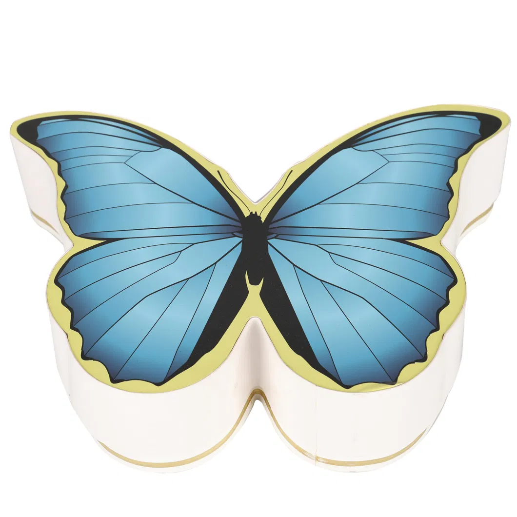 Cajas personalizadas de envases de regalos de mariposas irregulares de mariposa