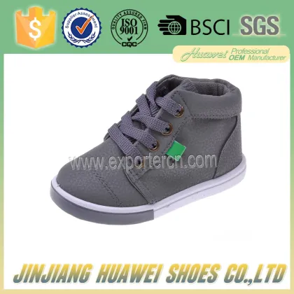 Kids Shoes girls Boys PVC Leather Lace Up High Children Sneakers girl Baby Shoes Sport Autumn Winter Children Shoes