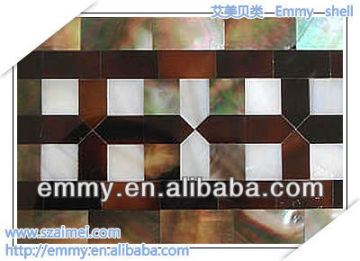 Seashell mosaic tiles interior wall decorative material