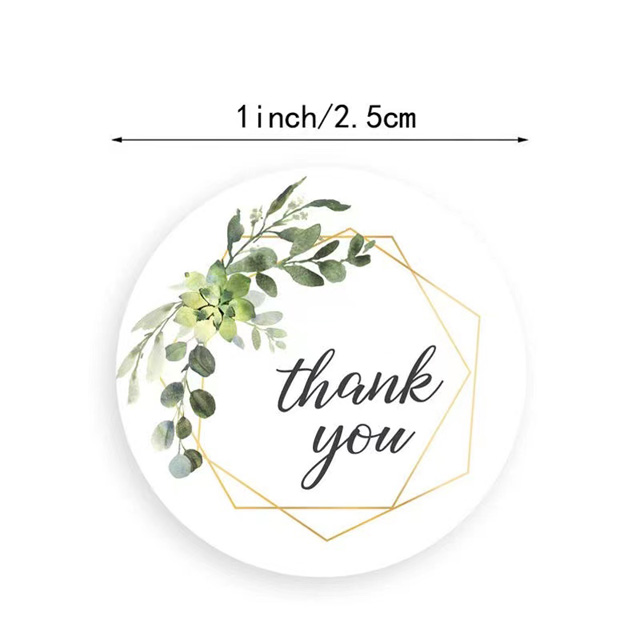 Thank you stickers labels