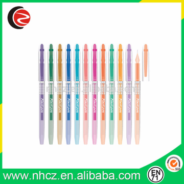 colored plastic gel pen for children