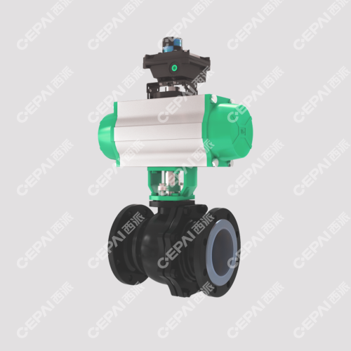 Good Quality Pneumatic Fluorine Lined Ball Valve