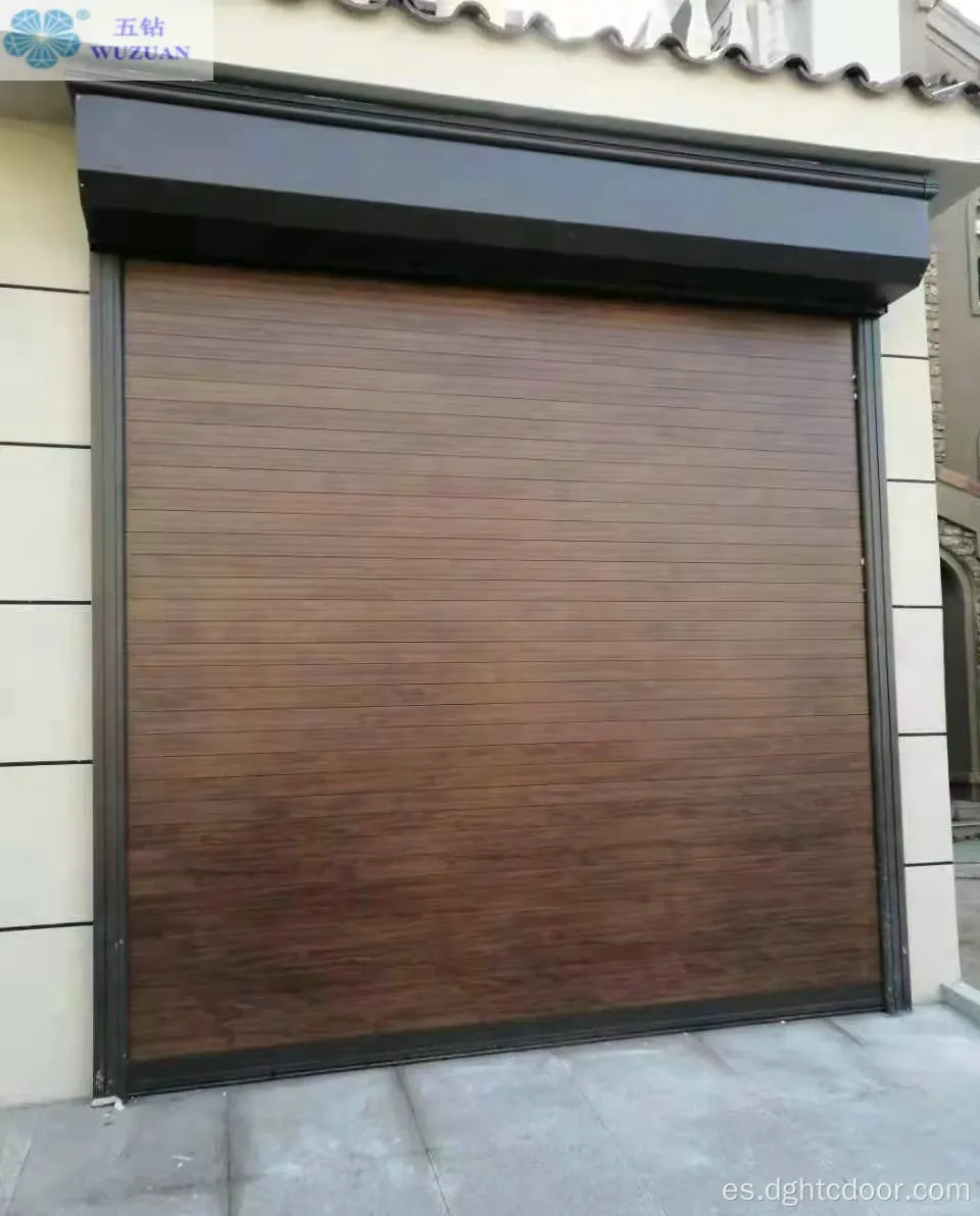 Puerta de obturador de aleación de aleación de aluminio automático residencial