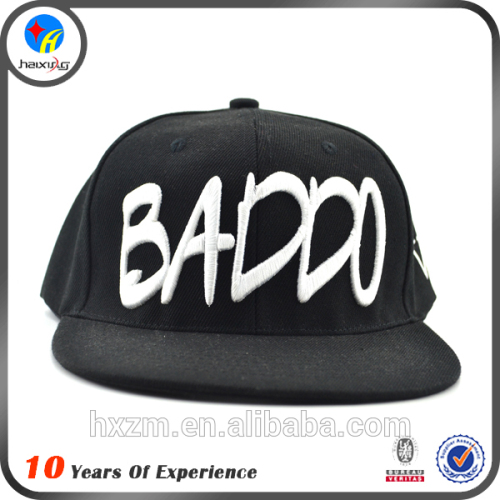 snapback cap and hats with embroidery logo/snapback manufacturer