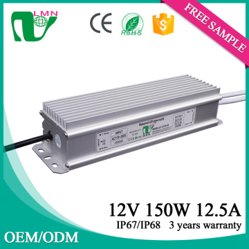 Waterproof LED power supply 12v 150w led driver with best price