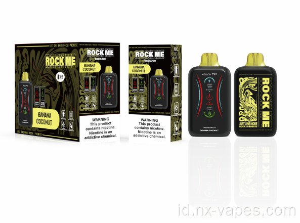 Rockme vape 25000puffs spanyol rokok sekali pakai vape