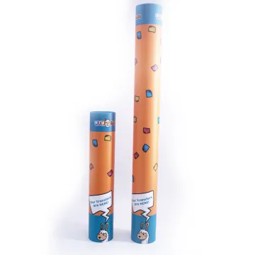 Customized CMYK printing cylinder packaging tube poster