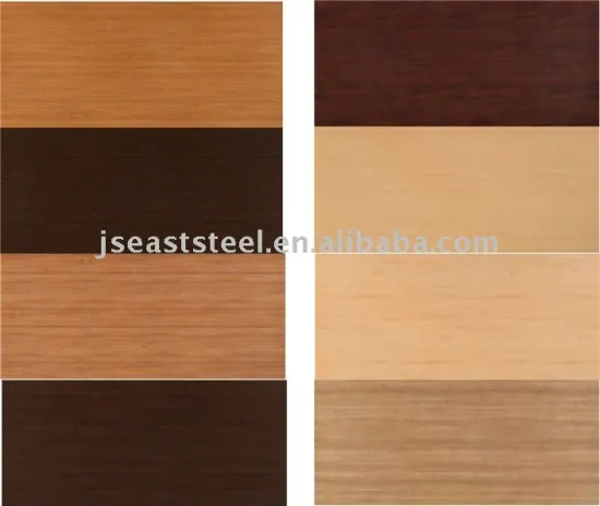 Wooden color steel coil