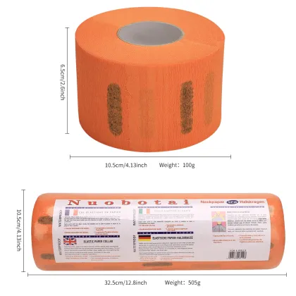 Orange Disposable Salon Haircut Neck Paper - Professional Barber Tools