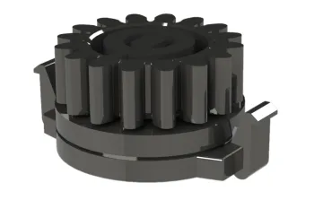 Small Soft Closing Rotary Damper For Auto Ashtray