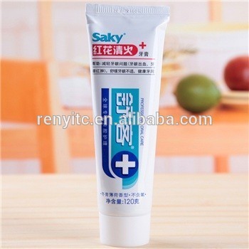 Disposable Toothpaste Packaging empty plastic toothpaste tube