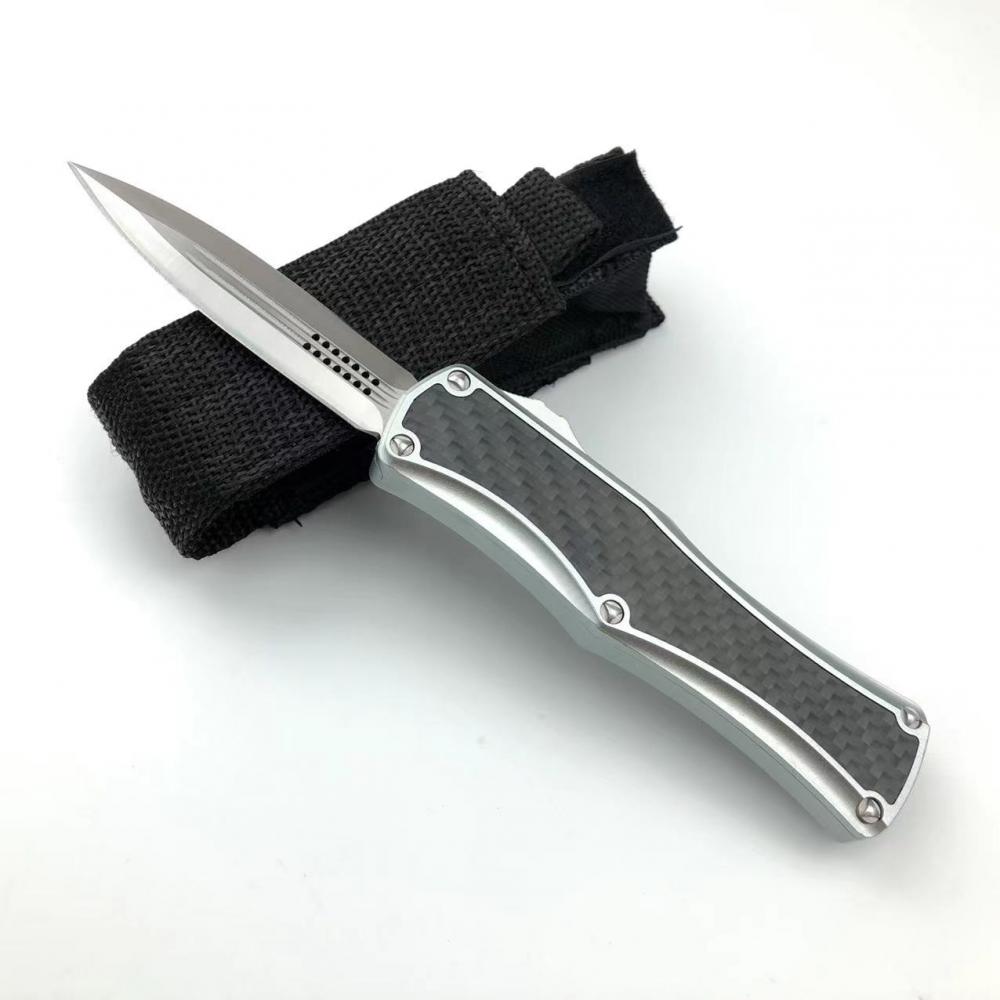 Otf Knife Aviation Aluminum Handle Spring Double Action