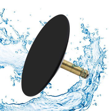 Customized 72mm Matte Black Bathroom Accessories: Chrome Plated Bathtub Sink Plug