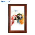 21.5&quot; Wooden Frame Wifi Digital Photo Frame Player