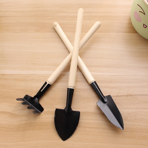 Three-piece mini garden tool set