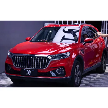 Glossy Metal Paint Red Car Wrap