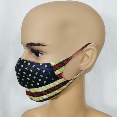 Ready to ship bandana china factory personalized face shield American flag spandex face guard veil