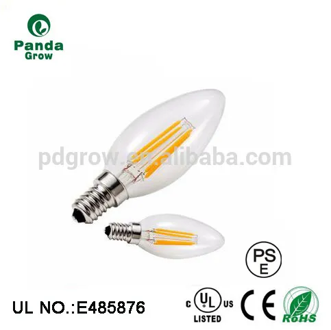 Quality Assurance e14 4w led bulb lamp C35 dimmable clear / frosted glass candle light 2200k 2700k