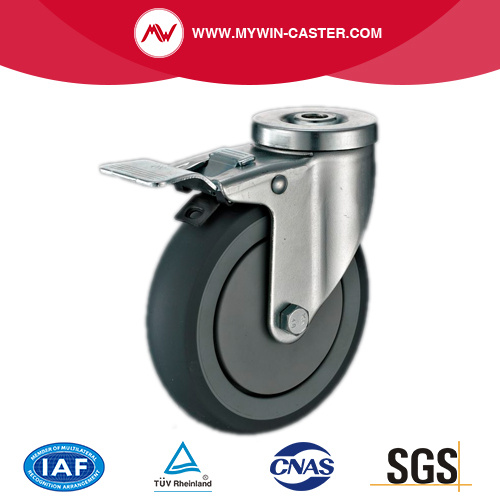 Otwór na śrubę hamulca Kółko TPR Industrial Caster
