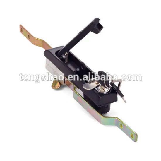 zinc base housing and handle rod control cabinet door lock