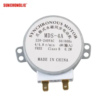 Sunchonglic 220V Synchronous Motor for Microwave Ovens, Compatible with Midea