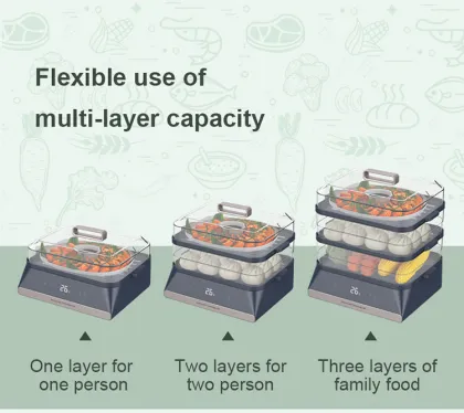 Square Electric Food Steamer Stainless Steel Electric Corn Steamer