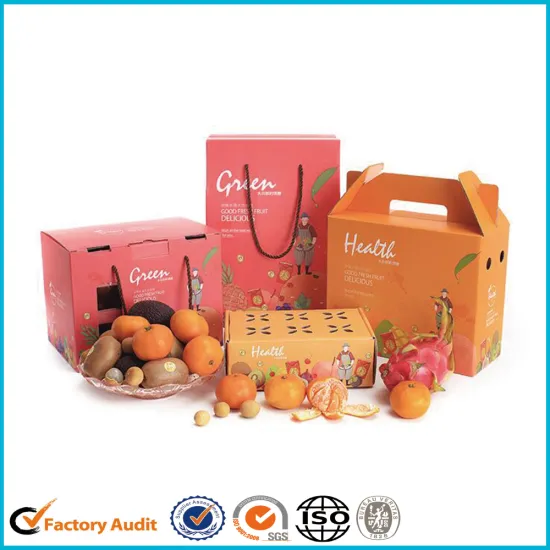 Colorful Fresh Fruit Cardboard Cartons Boxes
