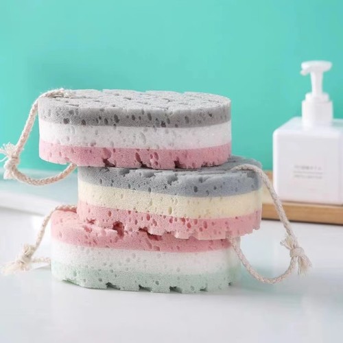Hot-sale Bath Scrub Sponge with Pretty Design