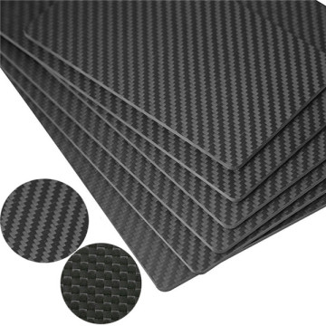 Surface mate en sergé résistant à l&#39;abrasion Plaques en fibre de carbone