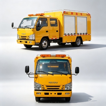 Heavy Equipment Transport Vehicle for Emergency Logistics