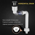 Sink Drain Pipe Adjustable Sink Deodorant Pipeline Accessories Sink Strainer Sewer Flexible transparent drainage pipe