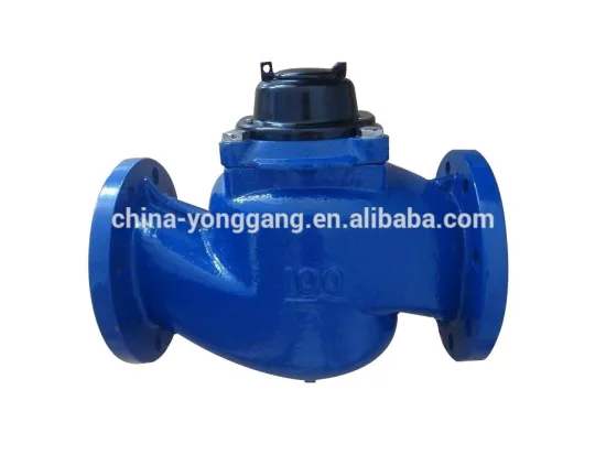 Vertical woltman water meter