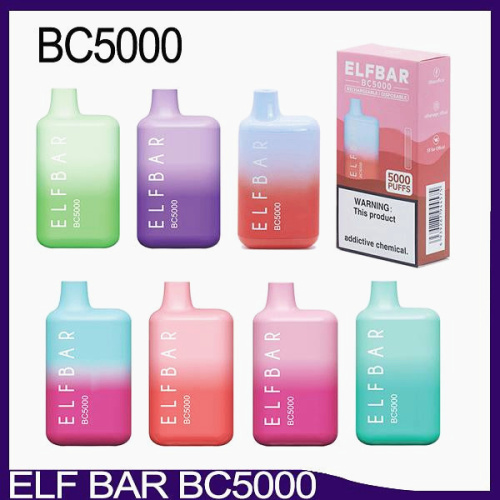 Elf Bar BC5000 Puffs Einweg -Vape -Aufladung