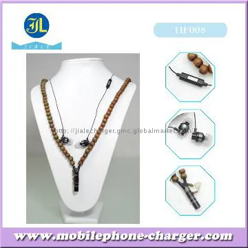 made in china newrster design Good Quality Necklace Earphones for Girl