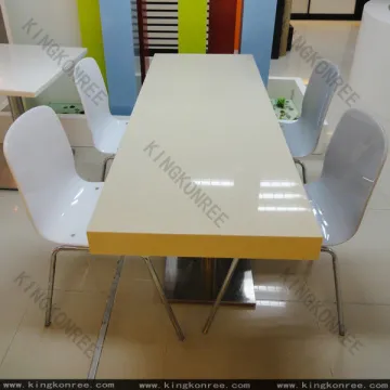 Kkr Solid Surface Composite Acrylic Tables Marble Table Tops With Customised Size