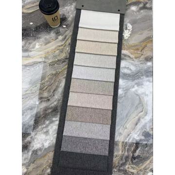 Tela de tapicería de lino con rayas sutiles para sofá