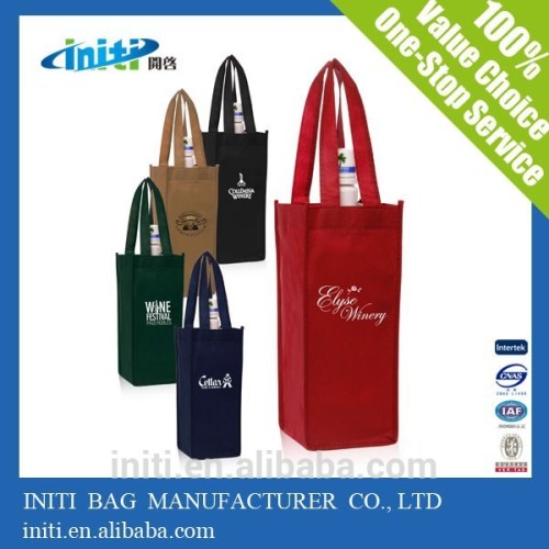 2015 non woven material new design felt wine bag