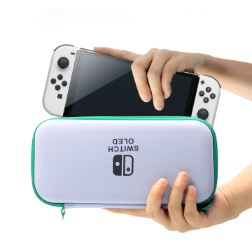 Nintendo Switch OLED için tutamak ve 10 kart yuvası ile taşınabilir seyahat çantası