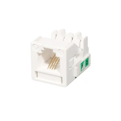 Cat3 RJ11 Network Module with CommScope Interface Keystone Modular Jack