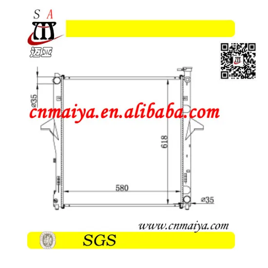 auto spare parts for plastic car radiators