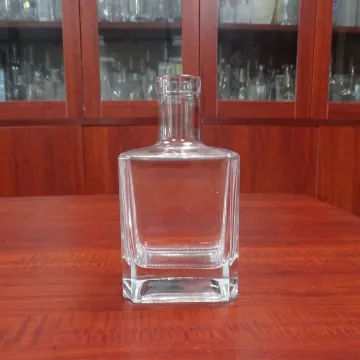 500ml super flint square dry gin glass bottle for sale