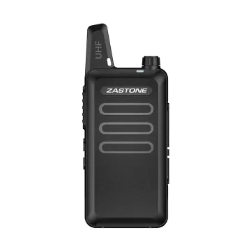 ZASTONE X6 Mini UHF Two-Way Radio Walkie-Talkie with FM and USB