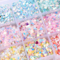 Different types of bulk sequins and beads