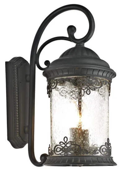 1 * 100w Black Traditional Outdoor Lantern Wall Lights For Garden Decor Light