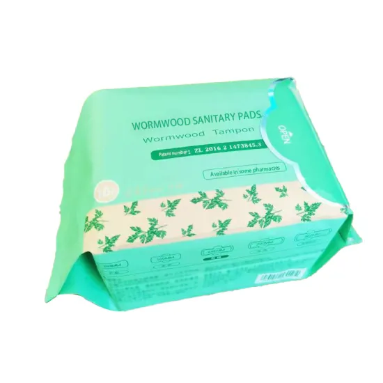 Antibacterial wormwood sanitary pads