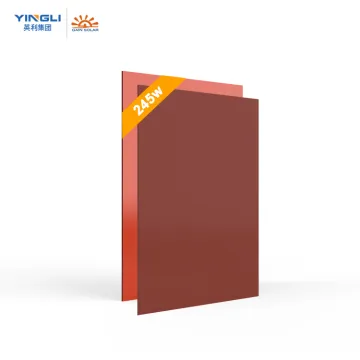 JiaSheng BIPV Solar Panel - 1200x600 Red Double Glass 245W Roof Tile System