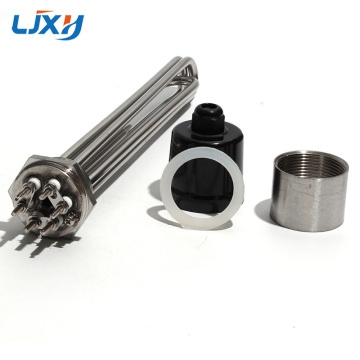 LJXH DN40 1.5 \ "Threaded Ten สำหรับเครื่องทำน้ำอุ่นองค์ประกอบความร้อนไฟฟ้าแบบท่อด้วยสกรูพื้นและท่อ 304SS