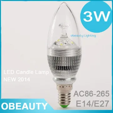 led candle bulbs 3watts high CRI