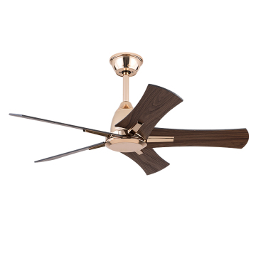 High Power Remote Control Wood Ceiling Fan with 6 Speeds