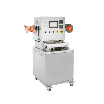 MAP Tray Sealer: Manual Vacuum Food Tray Sealing Machine for Modified Atmosphere Packaging